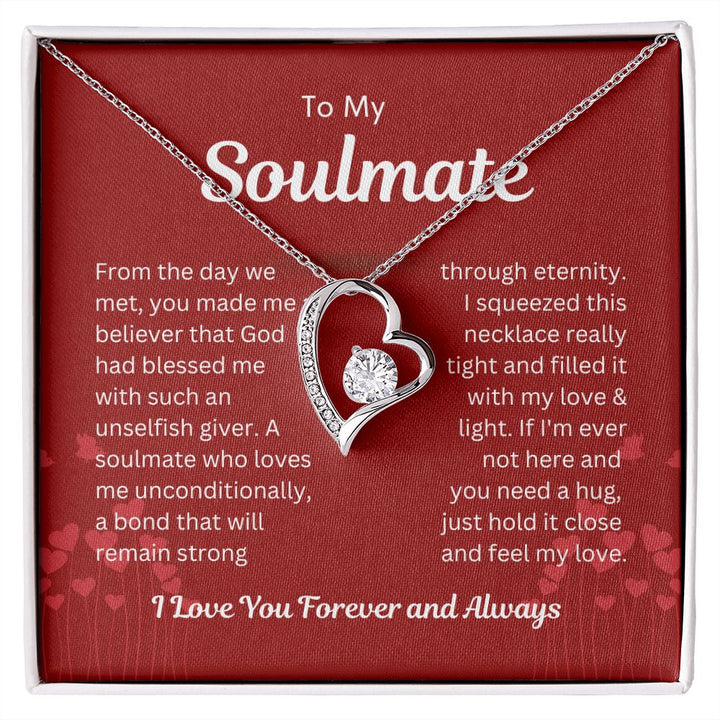 To My Girlfriend Forever Love Heart Necklace Gift for Valentine Birthday  Wedding | eBay